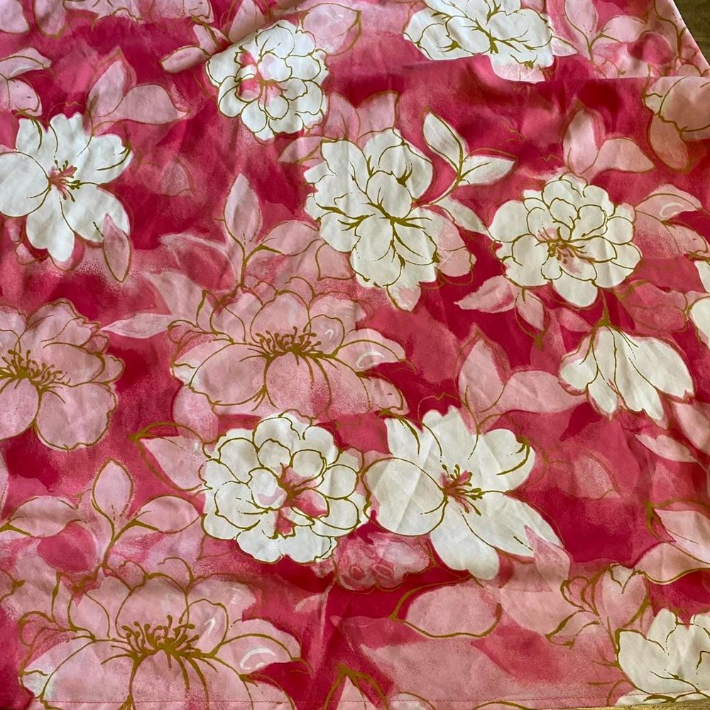 White Pink Floral Dress main image 1